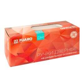 Ручка раздельная Fuaro (Фуаро) FLASH DM CP/WH-19 хром/белый