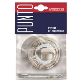 Ручка поворотная Punto (Пунто) BK6 ML SN/CP-3 матовый никель/хром