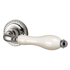 Ручка раздельная Armadillo (Армадилло) Silvia CL1 SILVER-925/LWP-109 Серебро 925/беж фарфор