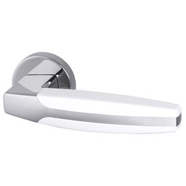Ручка раздельная Armadillo (Армадилло) ARC URB2 CP/White-14  Хром/белый
