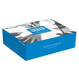 Ручка раздельная Armadillo (Армадилло) ARC URB2 CP/White-14  Хром/белый