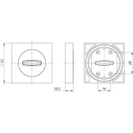 Накладка под Fuaro (Фуаро) сувальдный ключ SC KM SN/CP-3 (1 шт.)