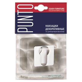 Накладка под Punto (Пунто) цилиндр ET QR GR/CP-23 графит/хром