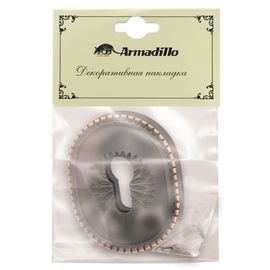 Декоративная накладка Armadillo (Армадилло) на цилиндр ET-DEC CL (ATC Protector 1) ABL-18 Темная мед
