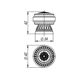 Упор дверной Armadillo (Армадилло) DH062 CL/OB-13 Античная бронза