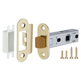 Защелка врезная Fuaro (Фуаро) PLASTIC P22-45-25 GP латунь