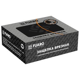 Защелка врезная Fuaro (Фуаро) PLASTIC P22-45-25 GP латунь