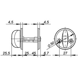 Ручка поворотная Fuaro (Фуаро) WC-001-WH (белый)