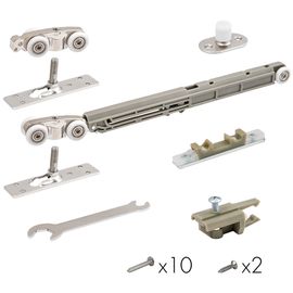 Комплект Armadillo (Армадилло) для раздвижных дверей Comfort - PRO SET 3 /soft close+roller/ 80 (CFA