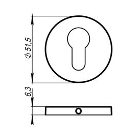 Накладка CYLINDER Armadillo (Армадилло) ET URS CP-8 Хром