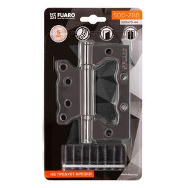 Петля универсальная Fuaro (Фуаро) без врезки 500-2BB/BL 100x2,5 GR (графит) БЛИСТЕР