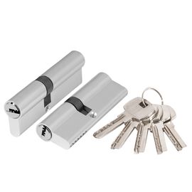Цилиндровый механизм Ajax (Аякс) AX200/60 mm (25+10+25) CP хром 5 кл.