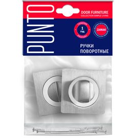 Ручка поворотная Punto (Пунто) BK6 ZQ SN/CP-3 матовый никель/хром