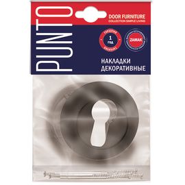 Накладка под Punto (Пунто) цилиндр ET ZR BL-24 черный