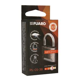 Замок навесной Fuaro (Фуаро) PL-01-38 англ. 3 кл. коробка
