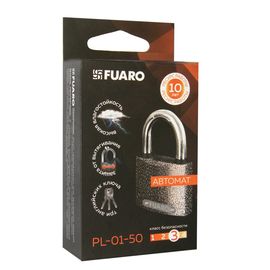 Замок навесной Fuaro (Фуаро) PL-01-50 англ. 3 кл. коробка