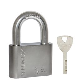 Замок навесной Fuaro (Фуаро) PL-15-50 Nickel диск. 4 кл. БЛИСТЕР
