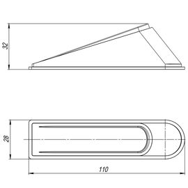 Фиксатор двери Ajax (Аякс) DSF-110 прозрачный