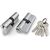 Цилиндровый механизм Fuaro (Фуаро) 100 ZA 80 mm (35+10+35) CP хром 5 кл.