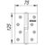 Петля съемная Fuaro (Фуаро) 413/BL-5 125x75x2,5 AC right (медь) правая БЛИСТЕР