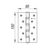 Петля универсальная Fuaro (Фуаро) 4BB 150x95x3 PN (перл. никель)