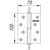 Петля съемная Fuaro (Фуаро) 410/BL-4 100x75x2,5 AC right (медь) правая БЛИСТЕР