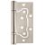 Петля универсальная Fuaro (Фуаро) без врезки 500-2BB/BL 100x2,5 PN (мат. никель) БЛИСТЕР