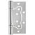 Петля универсальная Fuaro (Фуаро) без врезки 500-2BB/BL 100x2,5 SC (мат. хром) БЛИСТЕР