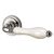 Ручка раздельная Armadillo (Армадилло) Silvia CL1 SILVER-925/LWP-109 Серебро 925/беж фарфор