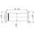 DVZ5, глазок, Fuaro (Фуаро) 25/180/70x125 (оптика стекло, угол обзора 180) CP Хром