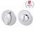 Ручка поворотная Armadillo (Армадилло) WC-BOLT BK6 URS CP-8 Хром