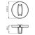 Ручка поворотная Armadillo (Армадилло) WC-BOLT BK6 URS CP-8 Хром