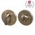 Ручка поворотная Armadillo (Армадилло) WC-BOLT BK6 URS AB-7 Бронза