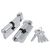 Цилиндровый механизм Fuaro (Фуаро) с вертушкой 200 ZM 70 mm (30+10+30) CP хром 5 кл.