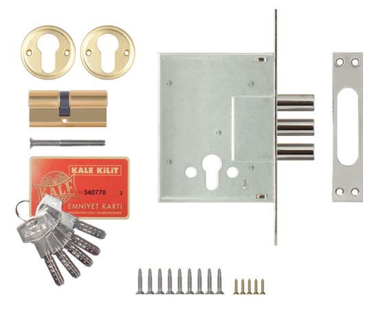 Замок врезной Kale kilit (Кале килит) цилиндровый 257, 5 кл.