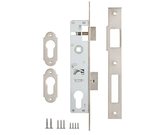 Корпус узкопрофильного Kale kilit (Кале килит) замка с защёлкой 153 (20 mm) w/b (никель)