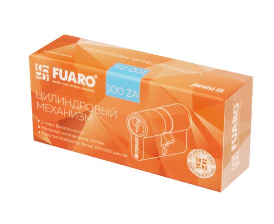 Цилиндровый механизм Fuaro (Фуаро) 100 ZA 70 mm (30+10+30) CP хром 5 кл.