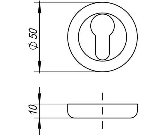 Накладка под Fuaro (Фуаро) цилиндр ET/ZM AB/SG-6