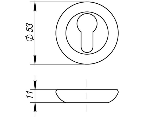 Накладка под Fuaro (Фуаро) цилиндр ET RM SG/GP-4