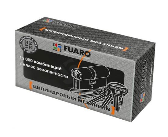 Цилиндровый механизм Fuaro (Фуаро) R300/60 mm (25+10+25) CP хром 5 кл.