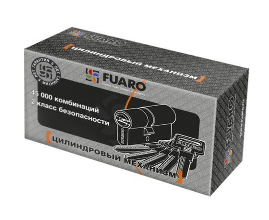 Цилиндровый механизм Fuaro (Фуаро) R600/80 mm (30+10+40) CP хром 5 кл.