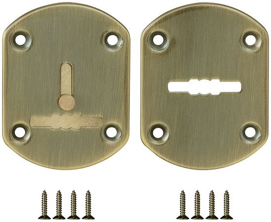 Декоративная накладка Fuaro (Фуаро) ESC021-AB-7 (МАТОВАЯ БРОНЗА) на сув. замок со шторкой (2 шт)