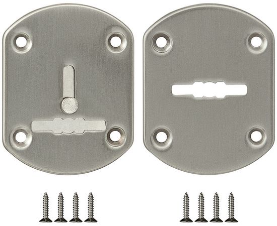 Декоративная накладка Fuaro (Фуаро) ESC021-SN-3 (МАТ НИКЕЛЬ) на сув. замок со шторкой (2 шт)