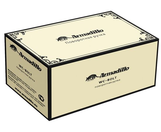 Ручка поворотная Armadillo (Армадилло) WC-BOLT BK6/CL-SILVER-925 Серебро 925