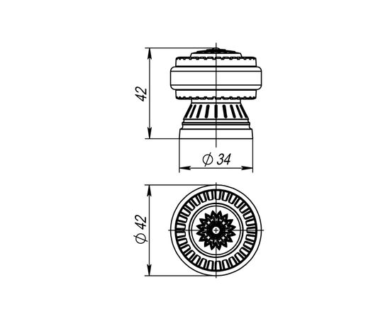 Упор дверной Armadillo (Армадилло) DH062 CL/OB-13 Античная бронза