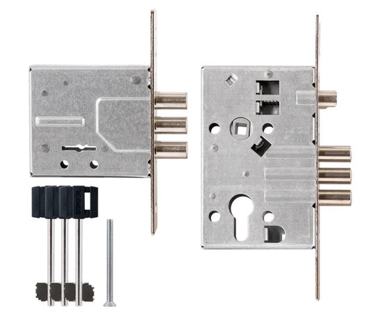 Комплект врезных Border (Бордер) замков BORDER Standart с ригелем 12 мм (ЗВ8-8У, ЗВ4-3/55), 3 кл. /7