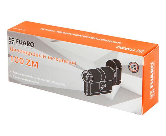 Цилиндровый механизм Fuaro (Фуаро) с вертушкой 100 ZM 70 mm (30+10+30) CP хром 5 кл.