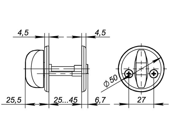 Ручка поворотная Fuaro (Фуаро) WC-001-WH (белый)