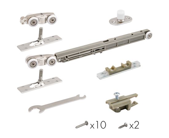 Комплект Armadillo (Армадилло) для раздвижных дверей Comfort - PRO SET 3 /soft close+roller/ 80 (CFA
