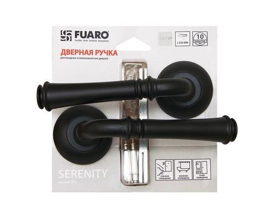 Ручка раздельная Fuaro (Фуаро) SERENITY RM/HD BL-24 черный